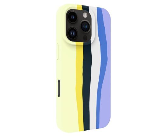 Evelatus Apple  iPhone 16 Pro Max Multi-Colored Silicone Case With MagSafe Ceramic White