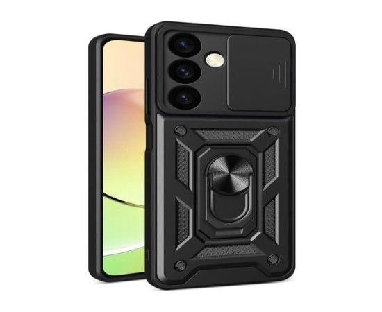 iLike Samsung  Galaxy S24 with camera cover Hybrid Armor Camshield CASE Black Neoriģinālie Maciņi