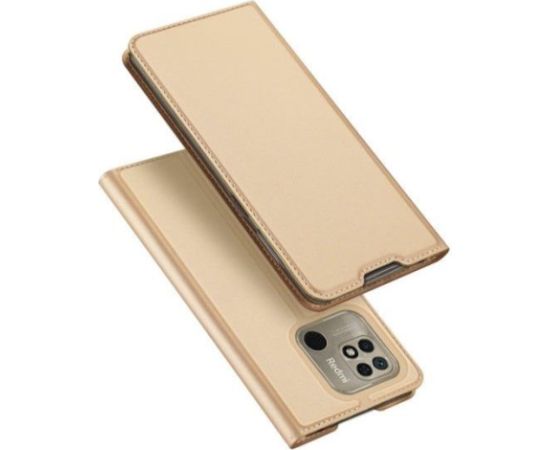 Dux Ducis Xiaomi  Redmi 10C Skin Pro Flip Case Gold