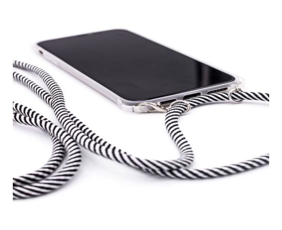 Evelatus Apple  iPhone 11 Silicone Transparent with Necklace TPU Strap Transparent