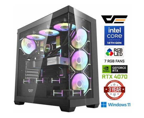 MDD Core i9-14900F 32GB 1TB SSD 2TB HDD RTX 4070 12GB Windows 11