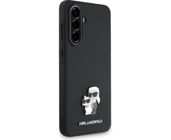 Karl Lagerfeld PU Saffiano Metal Karl and Choupette Case Чехол для Samsung Galaxy A36 5G
