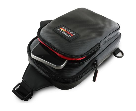 Red Bull PU Carbon Crossbody Phone Bag Soma Viedtālrunim