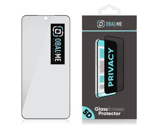 OBAL:ME Privacy 5D Glass aizsargstikls priekš Samsung Galaxy S22 melns