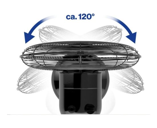 Pedestal fan Proficare, black steel