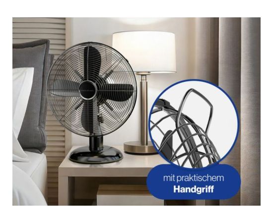 Pedestal fan Proficare, black steel