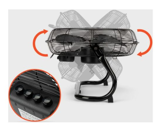 Windmachine Proficare, black steel
