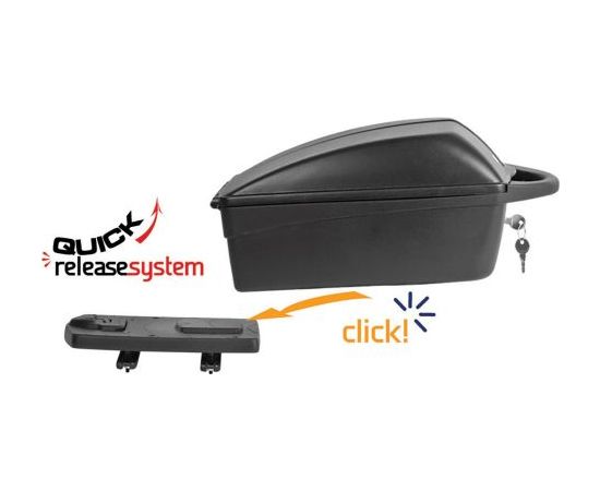 Polisport Top Box 11L Quick Release / Melna / 11 L