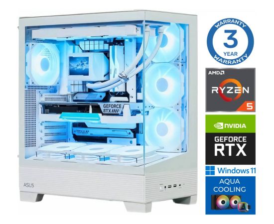 INTOP AQUA Ryzen 5 9600X 32GB DDR5 1TB SSD M.2 NVME RTX4060Ti 8GB WIN11