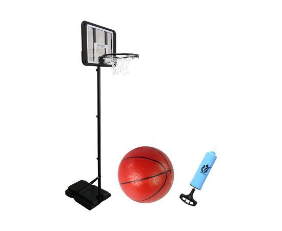 Leantoys Basketball Basket Adjustable Height Garden Black 250 cm