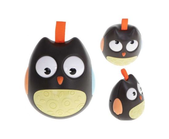 Rotaļlieta OWL Rolly-Polly KIK-5985/1 black