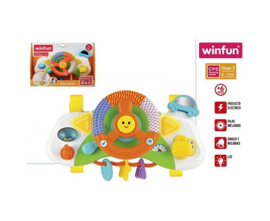 Win Fun Stūre muzikāla ar skaņu un gaismu 28 cm diam. 6 m+ CB40300 Muzikālās rotaļlietas