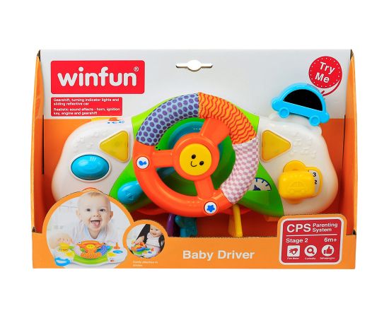 Win Fun Stūre muzikāla ar skaņu un gaismu 28 cm diam. 6 m+ CB40300 Muzikālās rotaļlietas