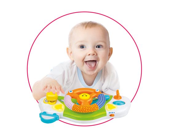 Win Fun Stūre muzikāla ar skaņu un gaismu 28 cm diam. 6 m+ CB40300 Muzikālās rotaļlietas