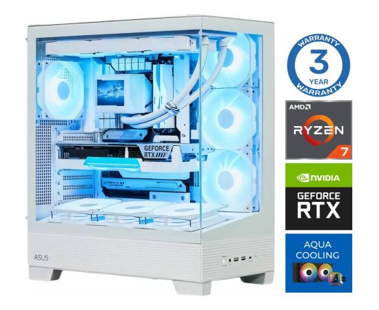 INTOP AQUA Ryzen 7 7700X 16GB DDR5 1TB SSD M.2 NVME RTX5070 12GB no-OS