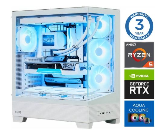 INTOP AQUA Ryzen 5 7600X 16GB DDR5 1TB SSD M.2 NVME+2TB RTX5070 12GB no-OS