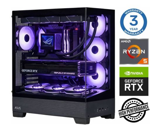 INTOP Ryzen 5 7500F 16GB DDR5 1TB SSD M.2 NVME RTX5070 12GB no-OS