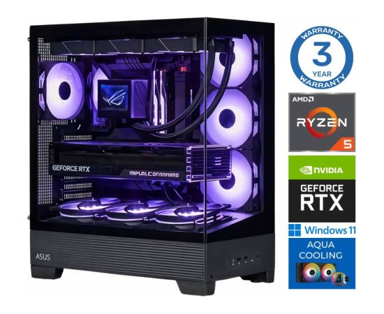 INTOP AQUA Ryzen 5 7600X 32GB DDR5 1TB SSD M.2 NVME RTX4060Ti 8GB WIN11