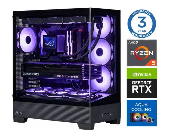 INTOP AQUA Ryzen 5 9600X 64GB DDR5 1TB SSD M.2 NVME RTX4060Ti 8GB no-OS