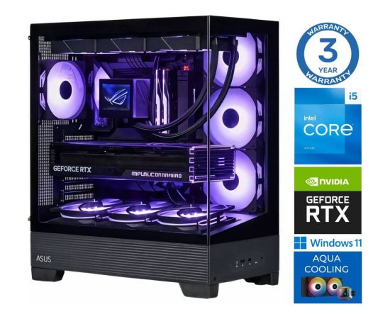 INTOP AQUA i5-14400F 64GB DDR5 1TB SSD M.2 NVME+2TB RTX4060 8GB WIN11Pro