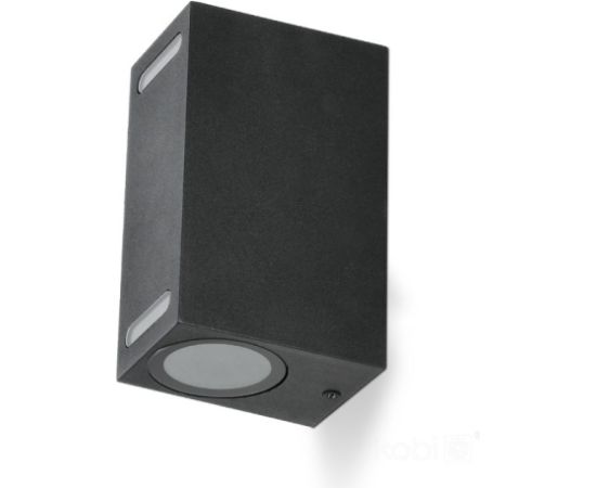 Ā.lampa QUERK 7 2xGU10 melna IP54