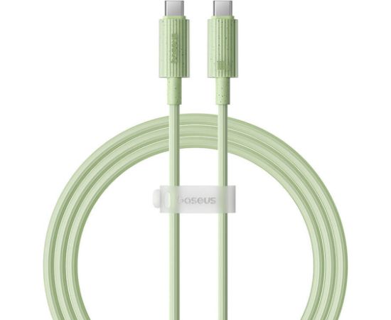 Fast Charging cable Baseus USB-C to USB-C Habitat Series 1m 100W (green)