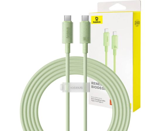 Fast Charging cable Baseus USB-C to USB-C Habitat Series 2m 100W (green)