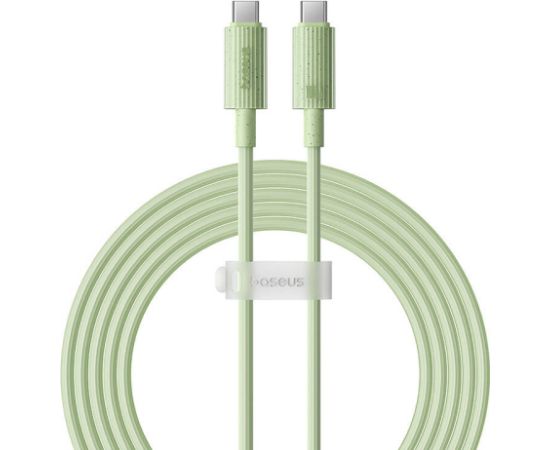 Fast Charging cable Baseus USB-C to USB-C Habitat Series 2m 100W (green)