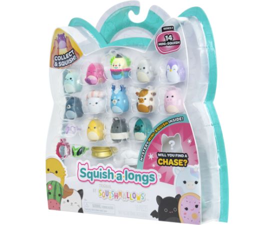 SQUISHMALLOWS SQUISH-A-LONGS Комплект фигурок, 14 шт, 2,5 см