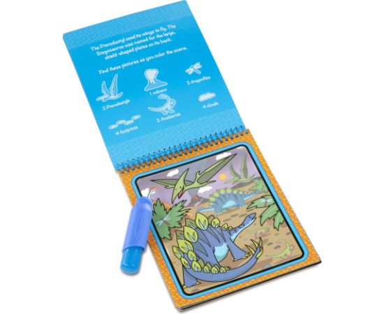 MELISSA & DOUG Ūdens krāsojamā grāmata MELISSA Water Wow! – Dinozaurs