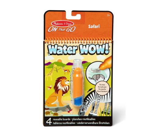 MELISSA & DOUG Ūdens krāsojamā grāmata Water Wow! – Safari