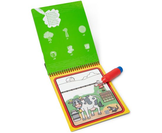 MELISSA & DOUG Ūdens krāsojamā grāmata Water Wow! – Lauku sēta