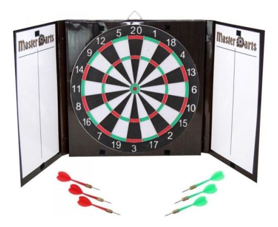 Master Darts Dart kartonowy zamykany 42cm i 6 rzutek (286734)