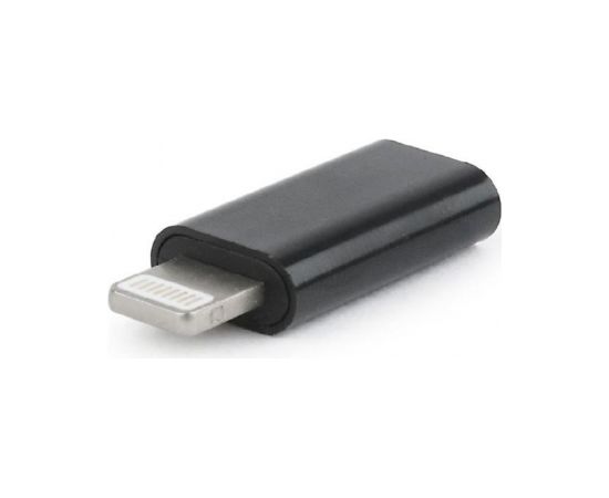 Gembird USB Type-C Female to Apple Lightning Male Black adapteris