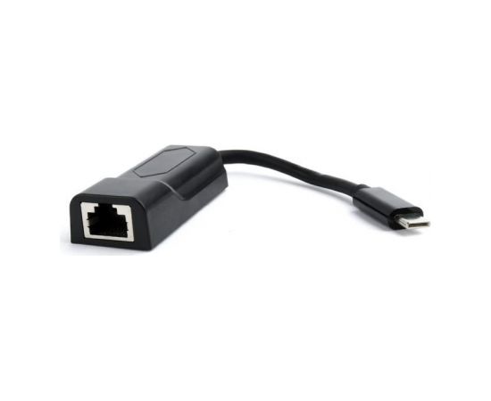 Gembird USB Type C Male - RJ45 Female Gigabit network adapter, black