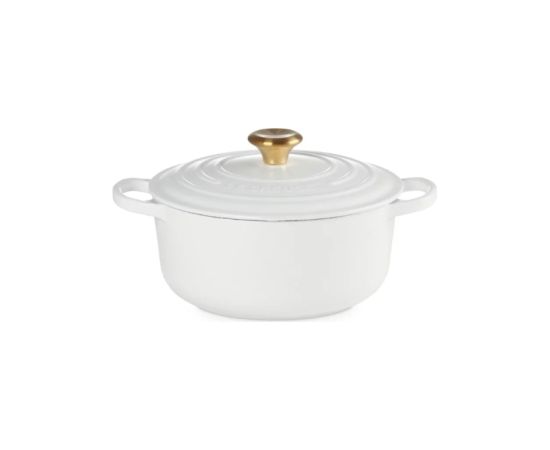 Le Creuset Кастрюля чугунная круглая Ø26см / 5,3л белая
