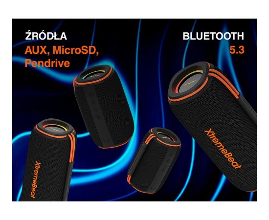 Tracer XtremeBeat Pro TWS Portable Bluetooth Speaker Black 40 W