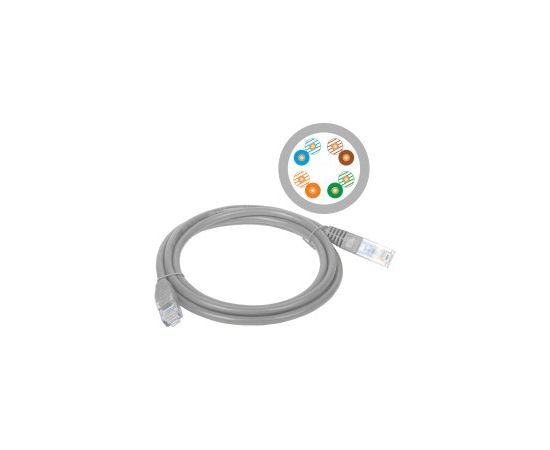 Alantec KKU5SZA3 networking cable Grey 3 m Cat5e U/UTP (UTP)
