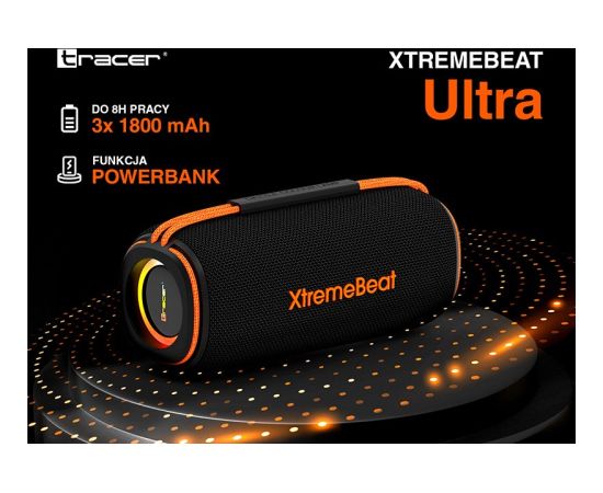 Tracer XtremeBeat Ultra TWS Portable Bluetooth Speaker Black 25 W