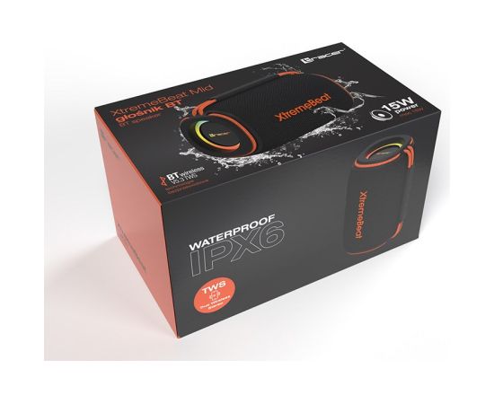 Tracer XtremeBeat TWS Portable Bluetooth Speaker Black 15 W