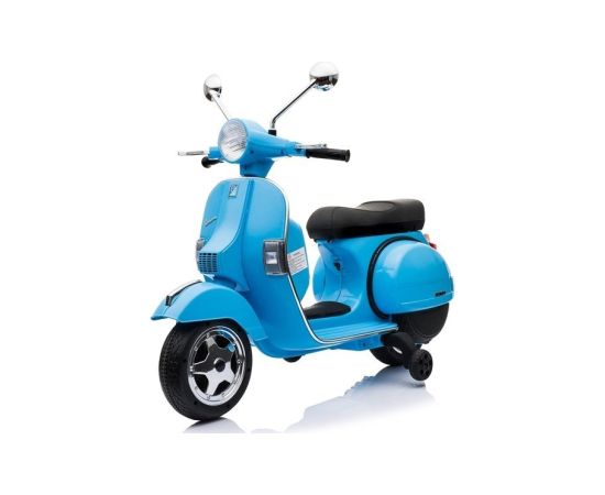Lean Cars Vespa Scooter Electric Ride On Motorcycle - Blue