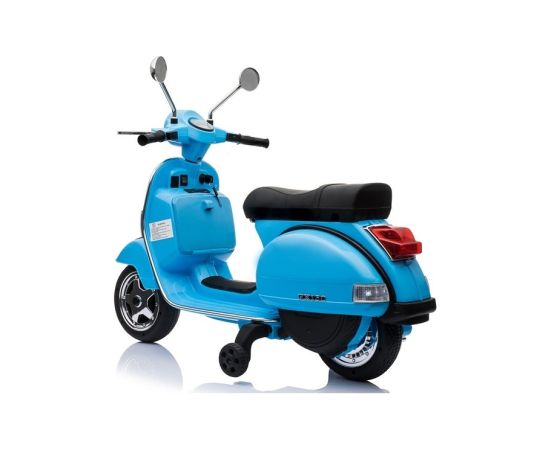 Lean Cars Vespa Scooter Electric Ride On Motorcycle - Blue