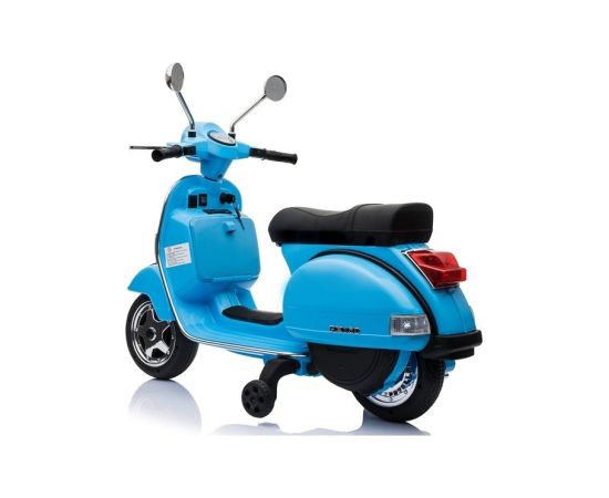 Lean Cars Vespa Scooter Electric Ride On Motorcycle - Blue