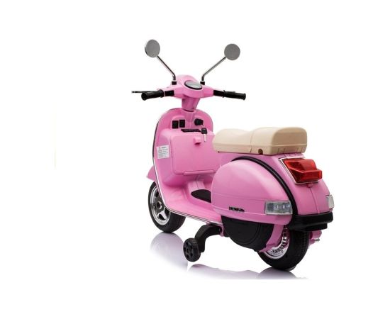 Lean Cars Vespa Scooter Electric Ride On Motorcycle - Pink