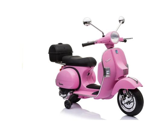 Lean Cars Vespa Scooter Electric Ride On Motorcycle - Pink