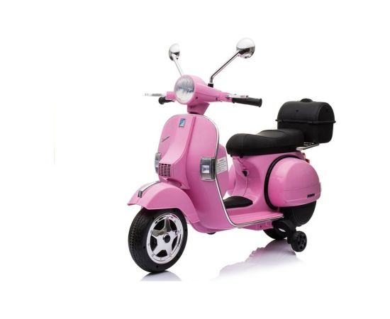 Lean Cars Vespa Scooter Electric Ride On Motorcycle - Pink