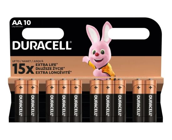 Duracell MN 1500 Basic AA (LR6) Blistera iepakojumā 10gb.