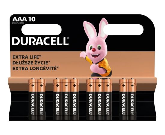 Duracell MN 2400 Basic AAA (LR03) Блистерная упаковка 10шт.