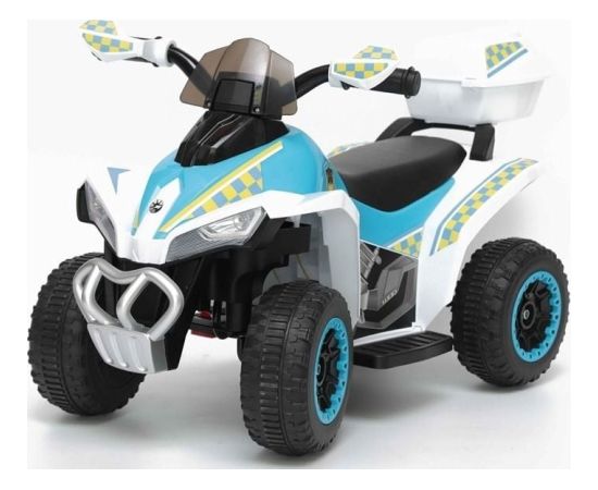 Lean Cars GTS1188-A elektriskais kvadracikls bērniem – baltā “policijas” versija