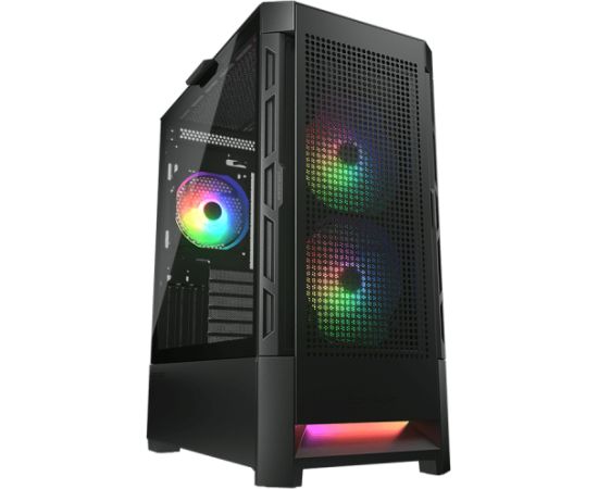 COUGAR DUOFACE RGB PC Case, Mid Tower, Black